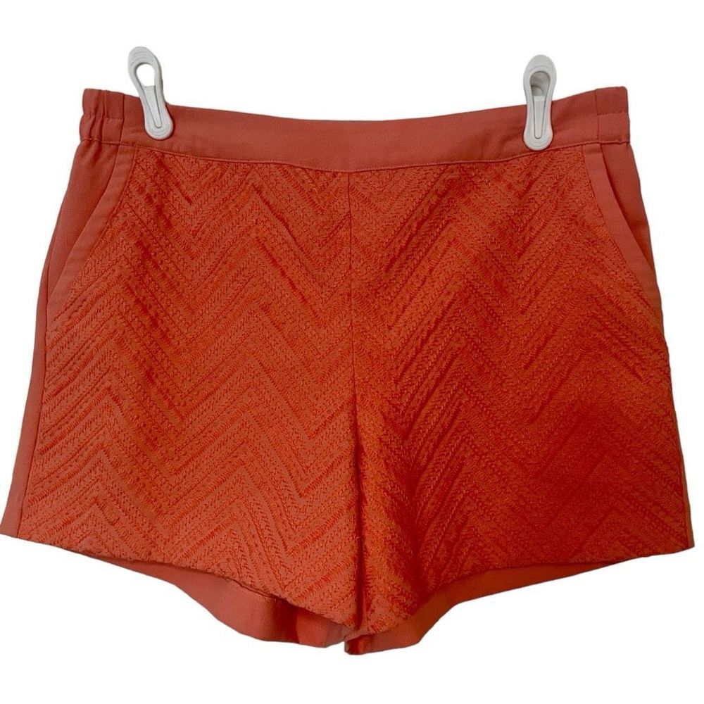 Skies are Blue Pull on Shorts, Coral/Orange, Size Large